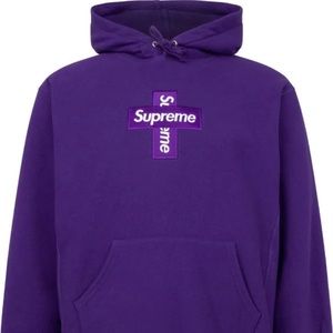 Authentic purple supreme hoodie